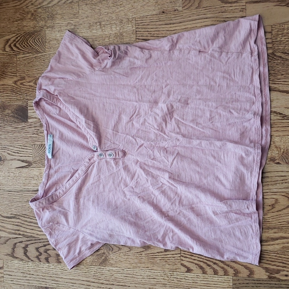 (L) Ricki's Casual Lightweight Classic Solid Color Comfortable